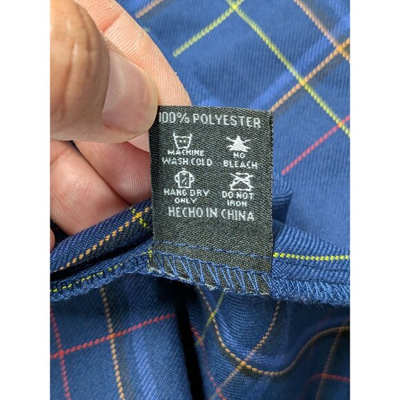 Dixxon Flannel Pearl Snap Shirt Women Size XL Windopane Plaid Workwear Skate 90s - Picture 10 of 10